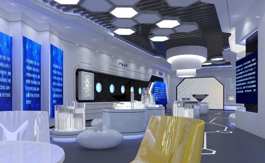巖星建設|科技企業(yè)展廳設計插圖(1)